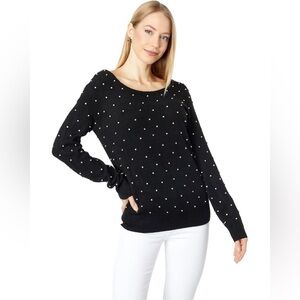 Lilly Pulitzer Rhinestone Embellished Sweater Black, M